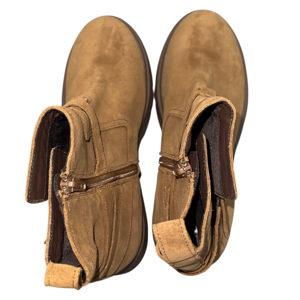 Steve Madden Womens Size 9 Brown Suede Lug Sole Platform Ankle Boots - Picture 6 of 8